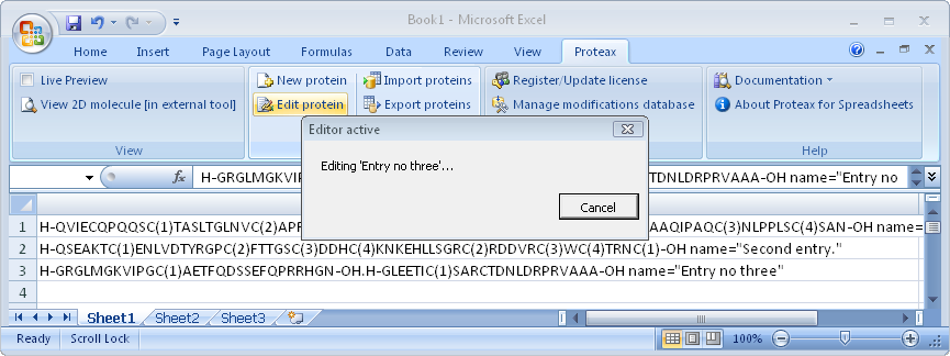 [Image: Protein editing spawns external GPMAW editor.]